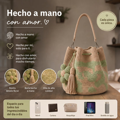 Bolso Flor de Ganchillo