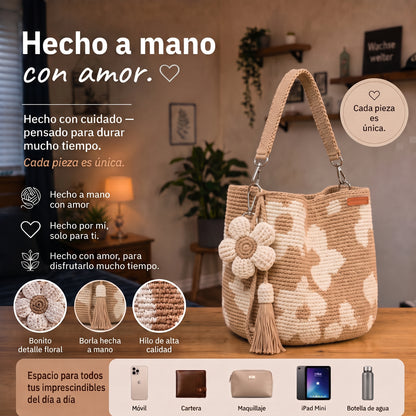 Bolso Flor de Ganchillo